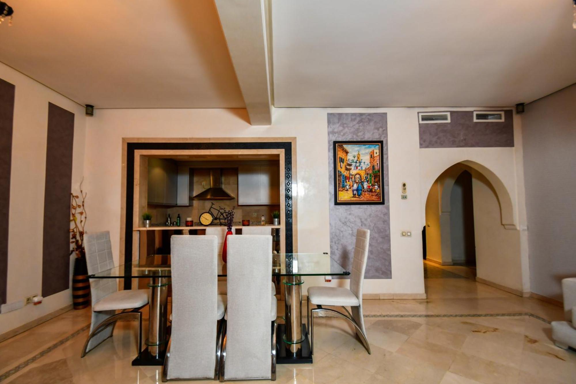 Appartement Haut Standing Gueliz Plaza Marrákes Kültér fotó