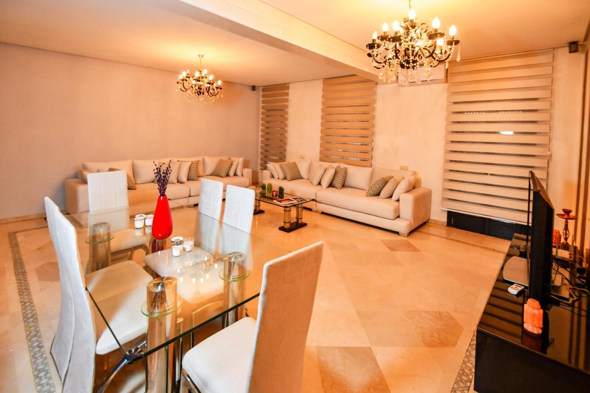 Appartement Haut Standing Gueliz Plaza Marrákes Kültér fotó